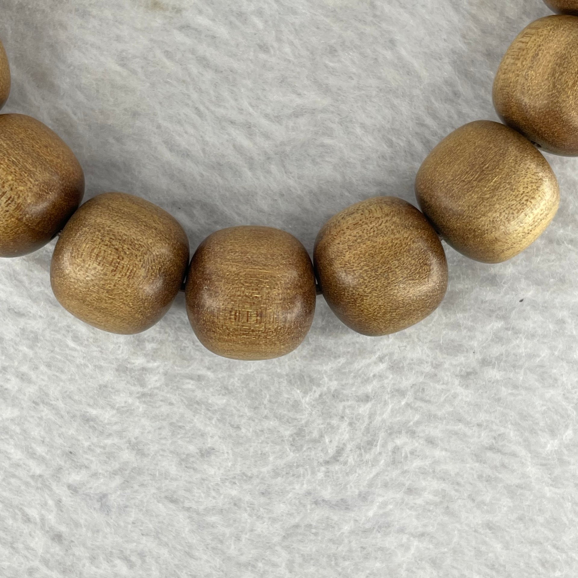 Natural Wild Old India Sandalwood Bracelet 老山檀手链  22.58g 14.3 mm 16 Beads - Huangs Jadeite and Jewelry Pte Ltd