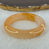 Transparent Peach Yellow Quartzite Jade Bangle 天山水沫玉手镯 43.05g Internal Diameter 48.3mm 13.3 by 9.3mm