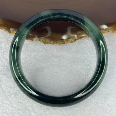 Type A 3 Greens Jadeite Bangle 75.29g Internal Diameter 58.0mm 15.6 by 8.6mm (very Slight Internal Line)