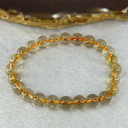 Natural Golden Rutilated Quartz Beads 天然金发水晶手链 14.72g 15cm 7.9mm 24 Beads - Huangs Jadeite and Jewelry Pte Ltd