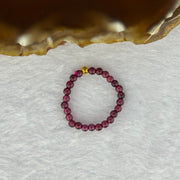 Natural Red Garnet Beads Ring 1.05g US 7.5/ HK 16.5 2.9mm 25 Beads - Huangs Jadeite and Jewelry Pte Ltd