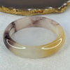 Transparent to White Purple Yellow Quartzite Jade Bangle 天山玉手镯 Internal Diameter 62.1mm 63.00g 16.1 by 8.7mm