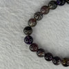 Very Good Grade Natural Transparent Dark Black Super 7 Beads Bracelet 非常好的等级天然透明深黑色超级七珠手链 天然紫超七手链 17.73g 15.5cm 8.4mm 23 Beads