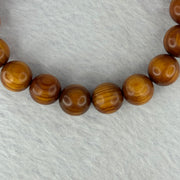 Natural Old Yabai Thuja Wood Beads Bracelet 老树崖柏手链 9.90g 16.5cm 10.1mm 19 Beads - Huangs Jadeite and Jewelry Pte Ltd