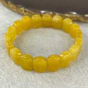 Natural Orange Aventurine Bracelet 31.36g 17cm 14.5 by 10.5 by 5.6mm 18 pcs - Huangs Jadeite and Jewelry Pte Ltd