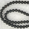 Natural Dark Matt Black Amber Beads Necklace 天然大黑天翁琥珀项链 10.22g 56cm 7.5mm 1 Bead 5.4mm 108 Beads