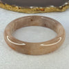 Transparent Pink with Purple and Orange Quartzite Jade Bangle 天山玉手镯 62.0mm 62.98 by 15.5 by 8.8mm