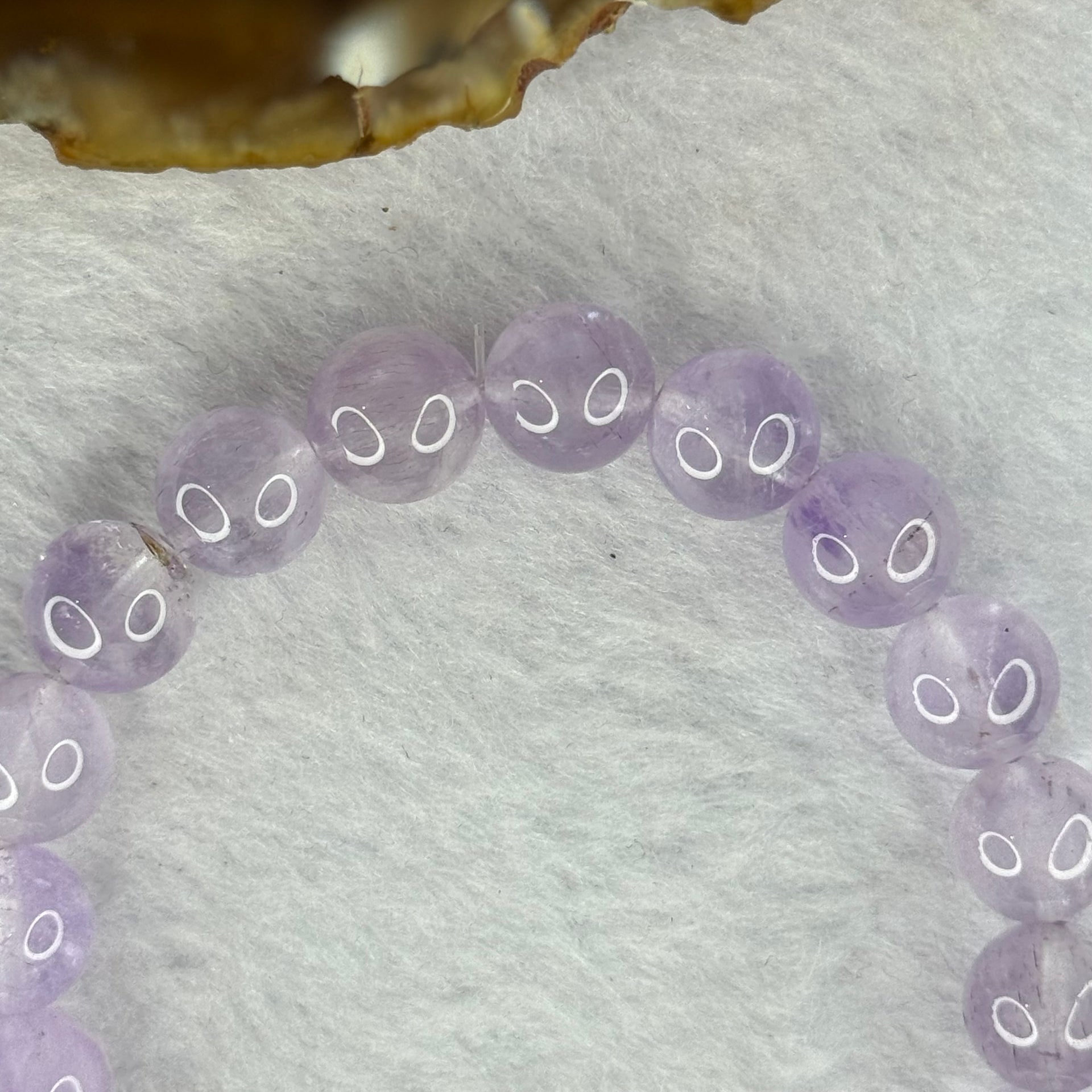 Natural Super 7 Amethyst Beads Bracelet 天然紫超七手链 25.17g 16.5cm 9.8mm 20 Beads - Huangs Jadeite and Jewelry Pte Ltd