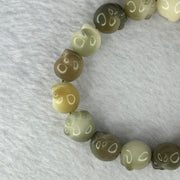 Natural Mixed Color Bodhi Beads in Paw Bracelet 16.93g 16cm 12.1mm 16 Beads - Huangs Jadeite and Jewelry Pte Ltd