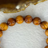 Natural Old Yabai Thuja Wood Beads Bracelet 老树崖柏手链 9.88g 16.5cm 10.2mm 19 Beads - Huangs Jadeite and Jewelry Pte Ltd