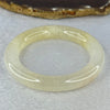 Transparent Yellow to White Quartzite Jade Bangle 天山玉手镯 Internal Diameter 56.9mm 60.55g 11.7 by 11.7mm