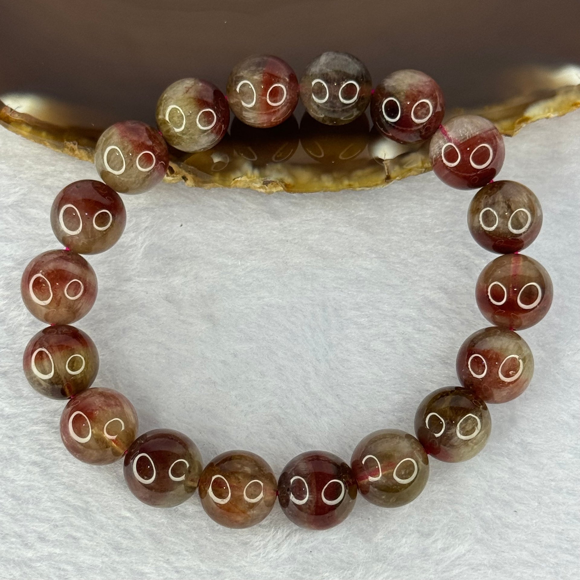 Above Average Natural Auralite 23 Bracelet 天然激光23手链 39.45g 18 Beads 11.9mm 18 Beads - Huangs Jadeite and Jewelry Pte Ltd