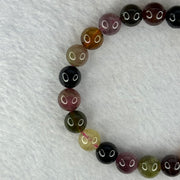 Good Grade Natural Tourmaline Beads Bracelet 好的天然碧玺珠手链 22.77g 16cm 8.9mm 22 Beads - Huangs Jadeite and Jewelry Pte Ltd