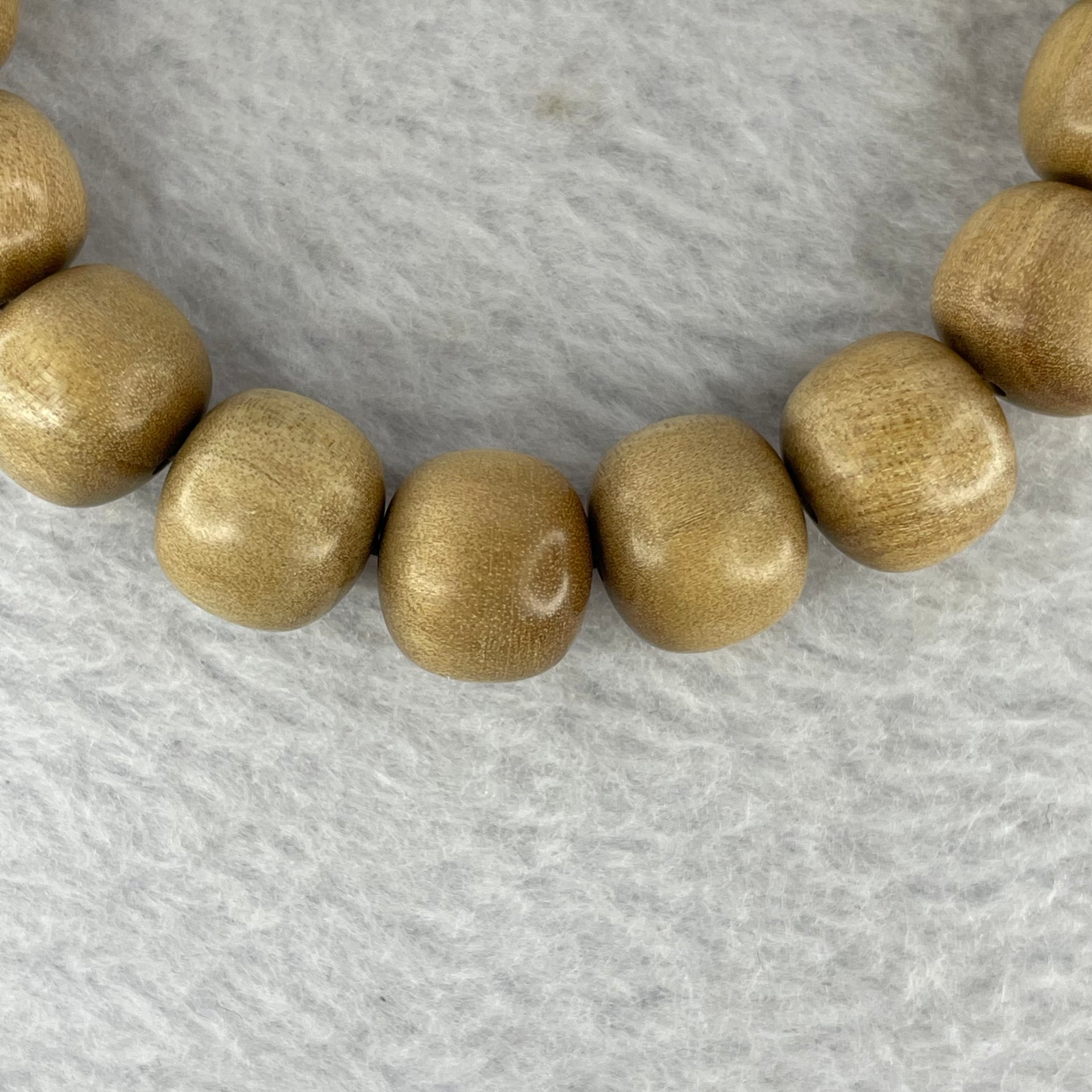 Natural Wild Old India Sandalwood Bracelet 老山檀手链  14.57g 12.4 mm 18 Beads - Huangs Jadeite and Jewelry Pte Ltd