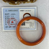 Red Quartzite Jade Bangle 天山玉手镯 Internal Diameter 60.5mm 52.10g 13.5 by 8.5mm