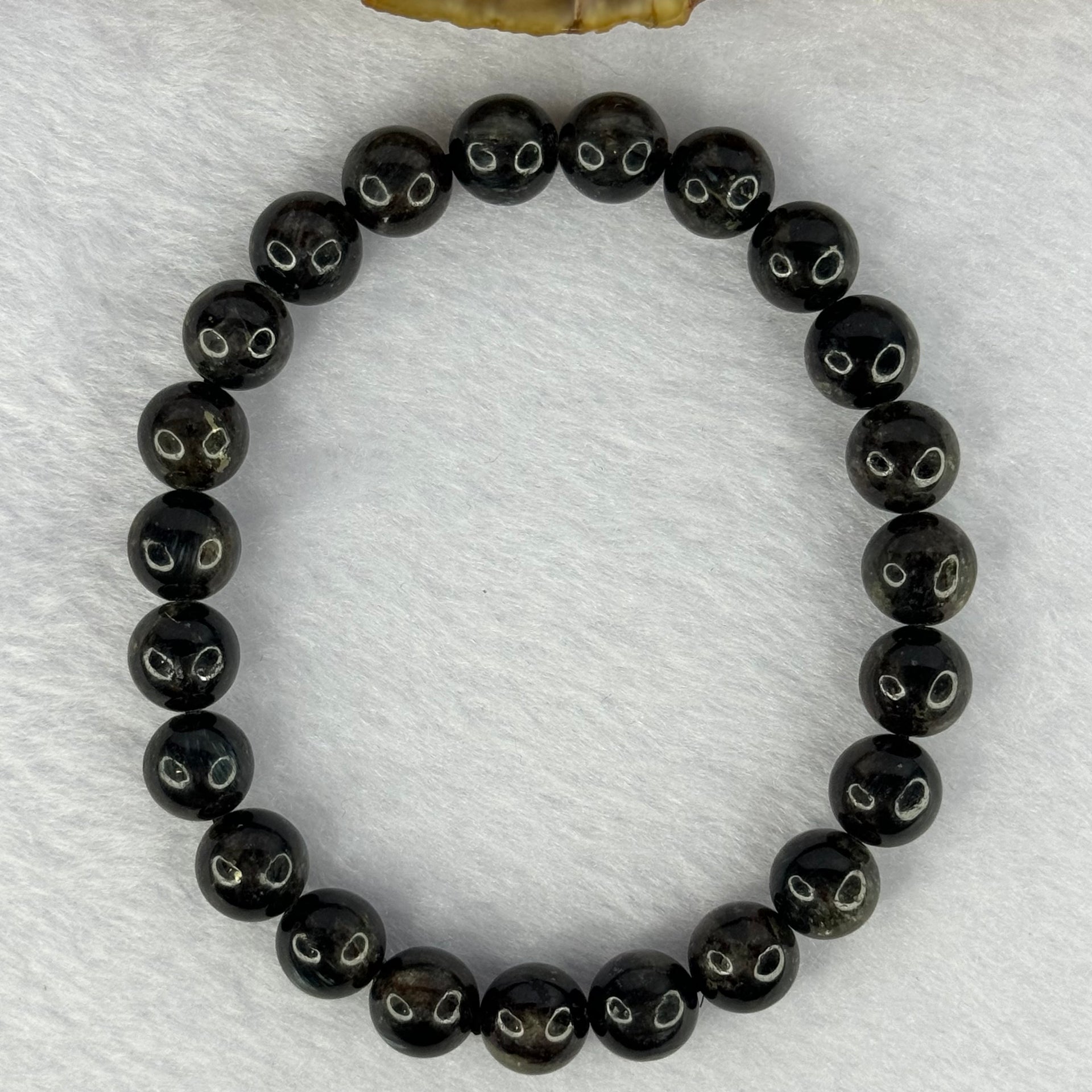 Rare Natural Arfredsonite Bracelet 23.64g 17cm 8.8mm 23 Beads - Huangs Jadeite and Jewelry Pte Ltd