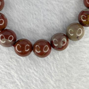 Australian Red Picture Jasper (Noreena Jasper) Bracelet 39.36g 11.9 mm 16 Beads - Huangs Jadeite and Jewelry Pte Ltd