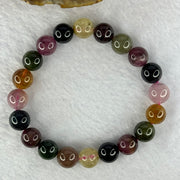 Good Grade Natural Tourmaline Beads Bracelet 好的天然碧玺珠手链 26.92g 16.5cm 10.1mm 20 Beads - Huangs Jadeite and Jewelry Pte Ltd