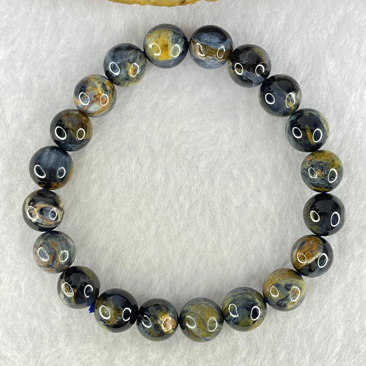 Good Grade Natural Petersite Beads Bracelet 23.85g 16cm 9.8mm 20 Beads