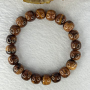 Natural Hainan Huang Huali Rosewood Beads Bracelet 天然海南黄花梨手链 11.18g 17cm 10.9mm 20 Beads - Huangs Jadeite and Jewelry Pte Ltd