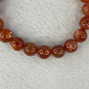 Good Grade Natural Sunstone, Heliolite and Aventurine Feldapar Beads Bracelet 天然金太阳日光石珠手链 24.65g 16cm 9.9 mm 20 Beads - Huangs Jadeite and Jewelry Pte Ltd