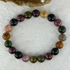 Good Grade Natural Tourmaline Beads Bracelet 好的天然碧玺珠手链 29.16g 16.5cm 9.8mm 20 Beads - Huangs Jadeite and Jewelry Pte Ltd