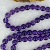 Good Grade Natural Amethyst Necklace 46.64g 53cm 7.8mm 75 Beads