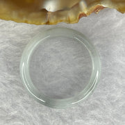 Type A Light Grey with Dark Grey Patches Jadeite Ring 2.52g 4.8 by 3.0mm US 8.75 HK 19.5 - Huangs Jadeite and Jewelry Pte Ltd