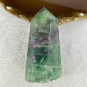 Natural Green and Purple Fluorite Mini Tower Display 173.32g 80.0 by 44.6 by 27.4mm - Huangs Jadeite and Jewelry Pte Ltd