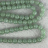 Type A Semi Icy Jelly Apple Green Jadeite Beads Necklace 60.54g 72cm 6.9mm 108 Beads - Huangs Jadeite and Jewelry Pte Ltd