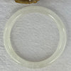 Transparent to White Quartzite Jade Bangle 天山玉手镯 60.6mm Bangle 38.60g 10.3 by 8.5mm