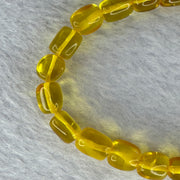 Natural Amber Beads Bracelet 9.07g 10.01 by 7.5 mm 21 Beads - Huangs Jadeite and Jewelry Pte Ltd