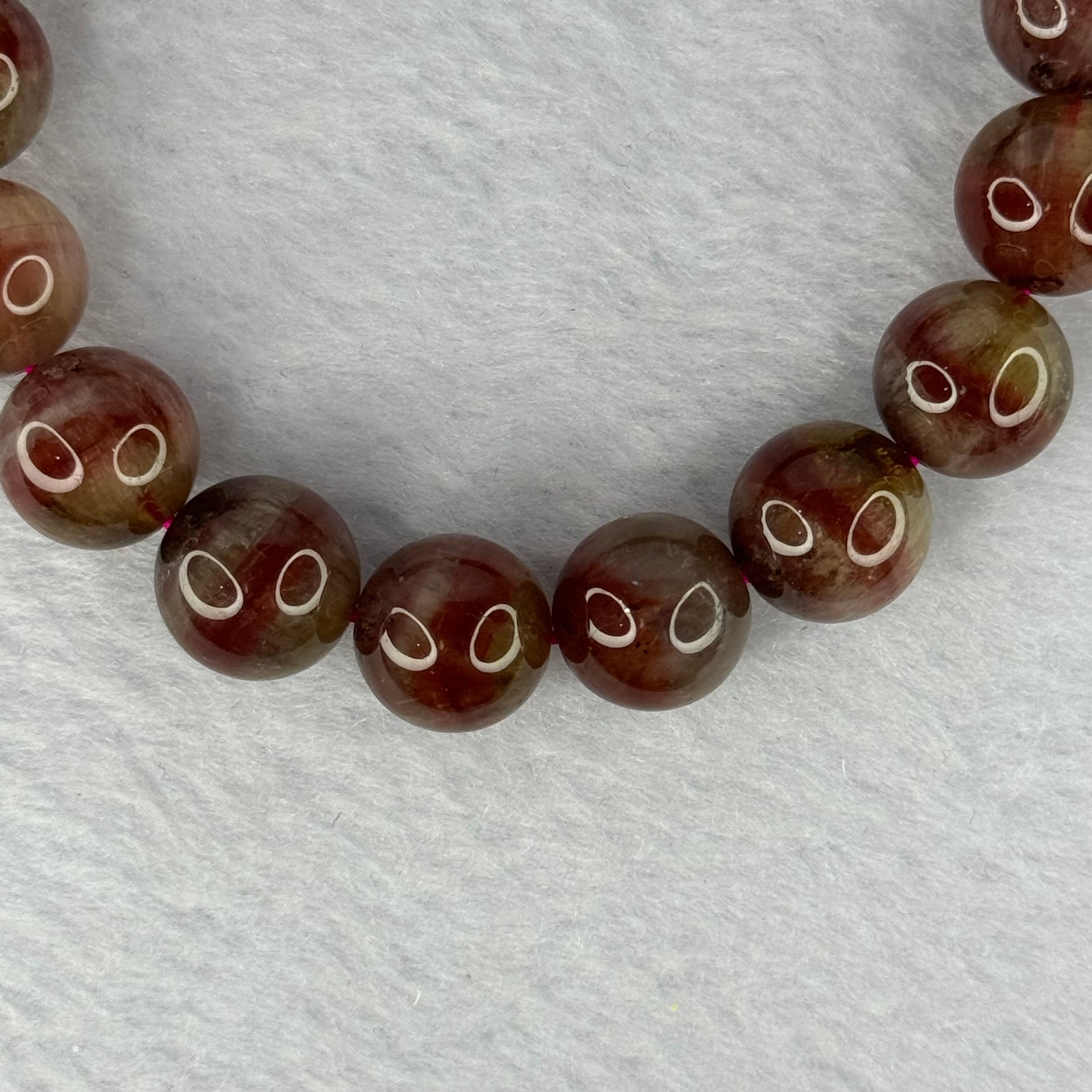 Above Average Natural Auralite 23 Bracelet 天然激光23手链 39.79g 18cm 11.8mm  18 Beads - Huangs Jadeite and Jewelry Pte Ltd