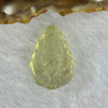 Natural Libyan Moldavite Meteorite Crystal 9 Tail Fox Charm天然利比亚陨石九尾狐 3.92g 24.5 by 17.1 by 7.3mm