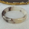 Transparent Grey with Yellow Quartzite Jade Bangle 天山玉手镯 Internal Diameter 62.1mm 46.57mm 14.8 by 7.5mm