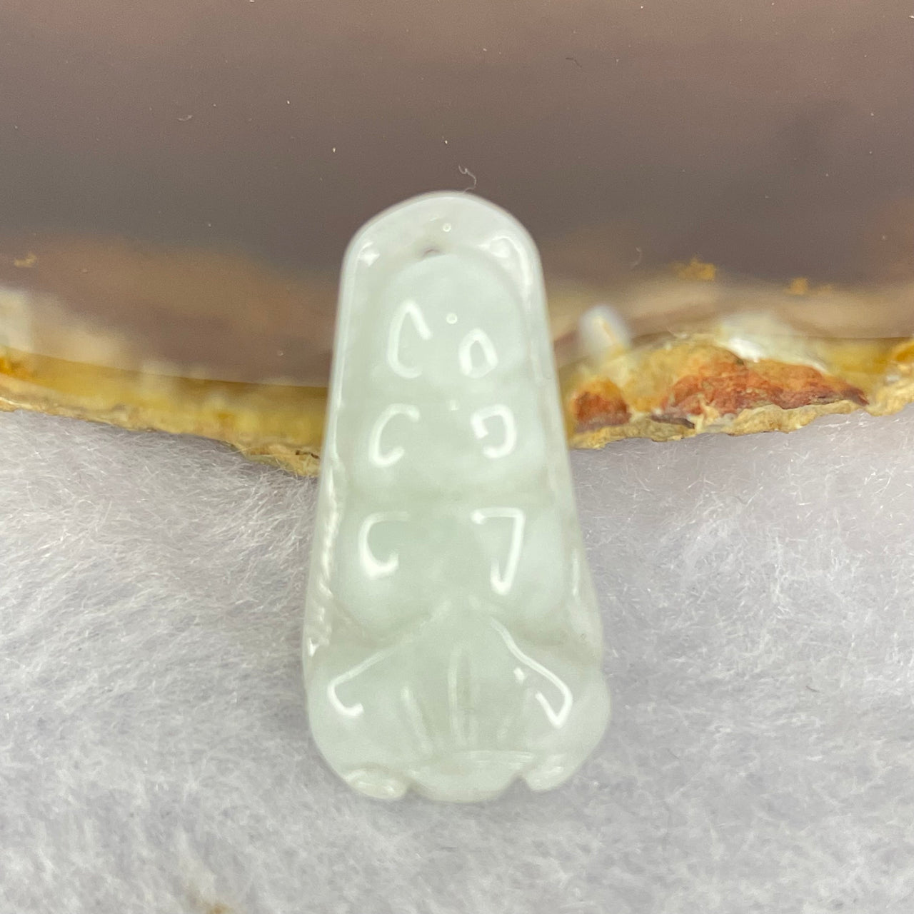 Type A Pea Pod Green Jadeite 3.55 12.8 by 25.6 - Huangs Jadeite and Jewelry Pte Ltd