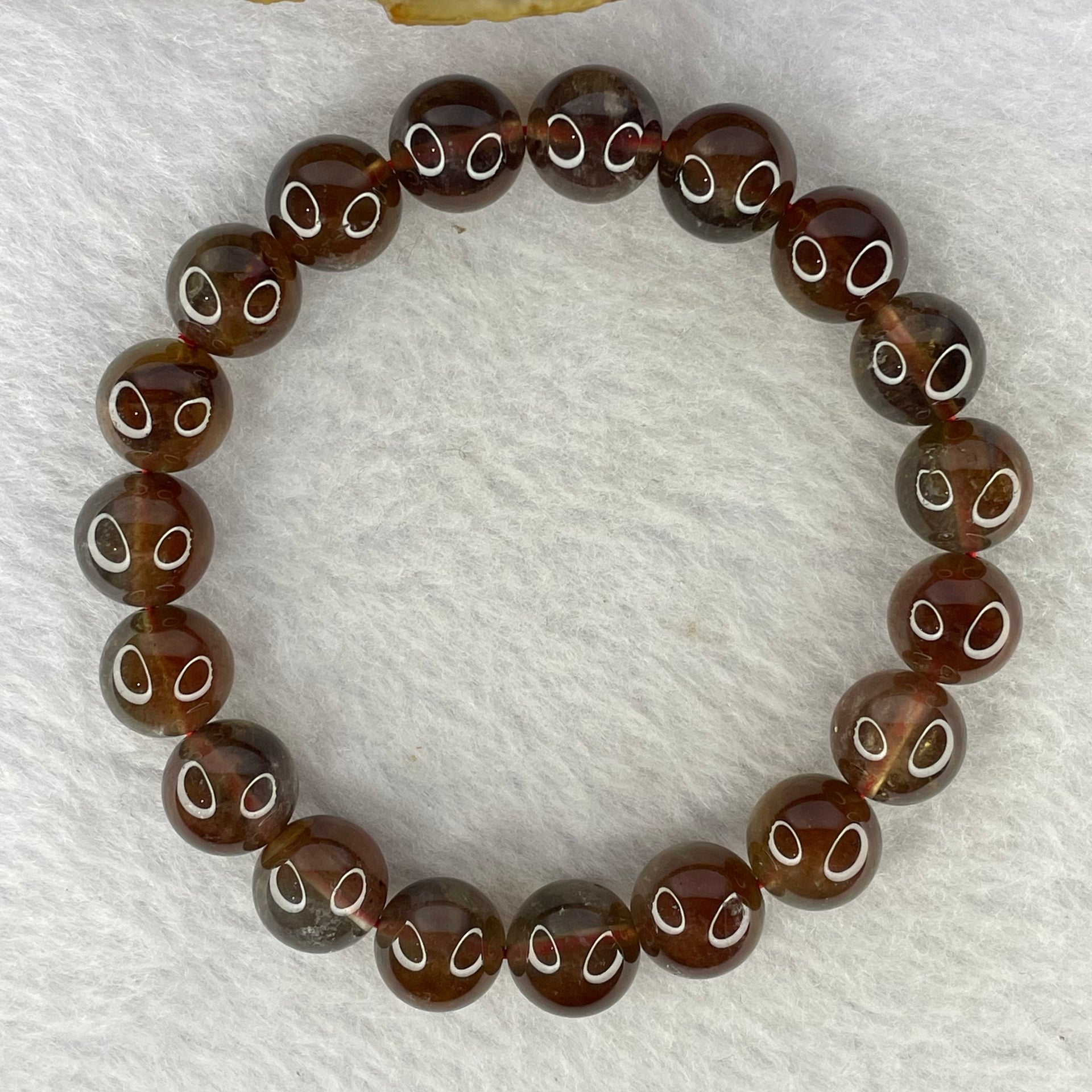 Natural Auralite Crystal Bracelet 极光手链 28.38g 10.3 mm 19 Beads - Huangs Jadeite and Jewelry Pte Ltd