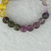 Natural Mixed Colours Fluorite Bracelet 15.85g 12cm 8.1mm 19 Beads - Huangs Jadeite and Jewelry Pte Ltd