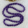 Good Grade Natural Amethyst Necklace 39.71g 52cm 7.3 by 79 Beads