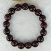Natural Blood Zitan Beads Bracelet 天然血檀木手链 15.18g 18cm 12.3mm 17 Beads - Huangs Jadeite and Jewelry Pte Ltd