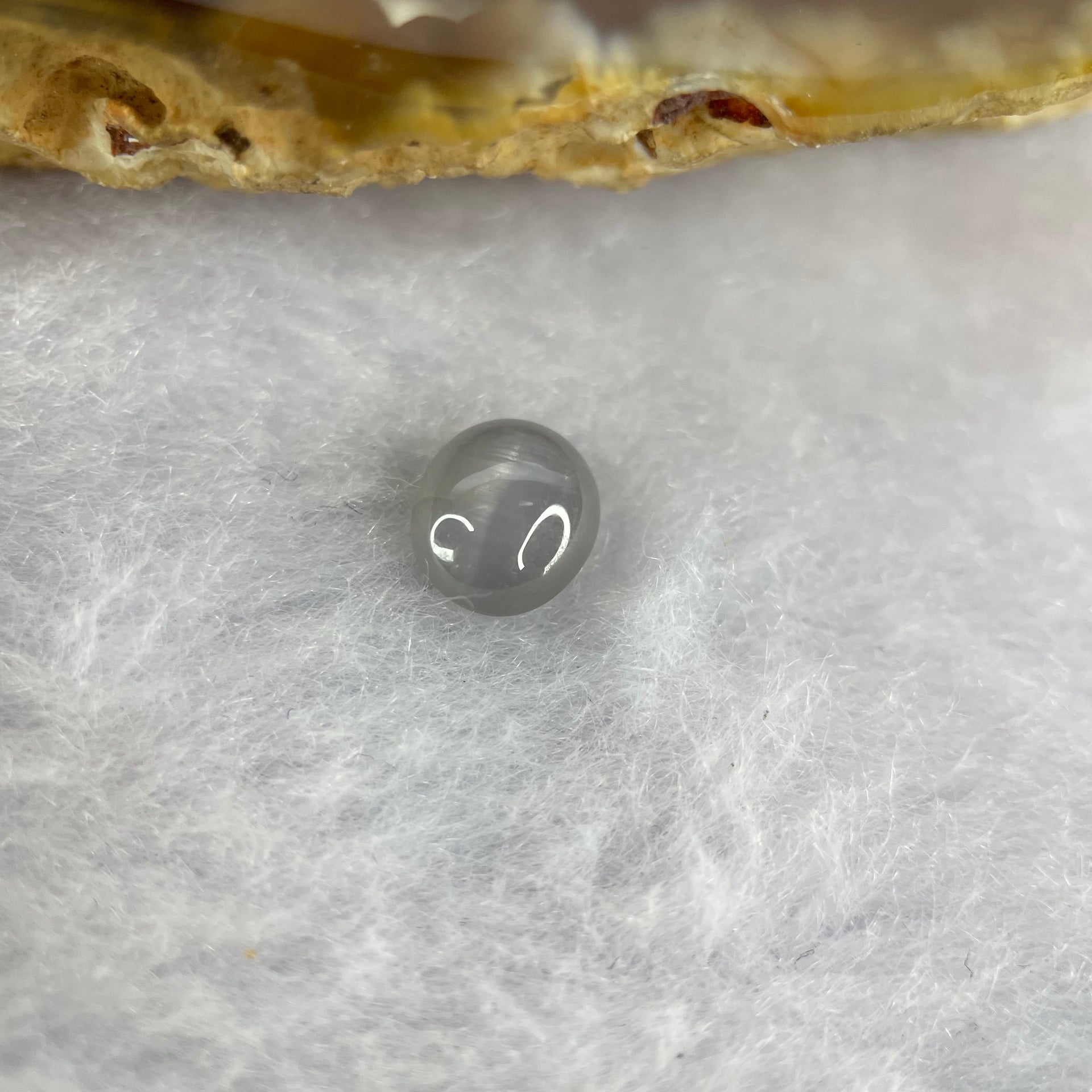 Natural Light Blue Star Sapphire Cabochon 1.65 ct 6.7 by 5.9 by 3.5mm - Huangs Jadeite and Jewelry Pte Ltd