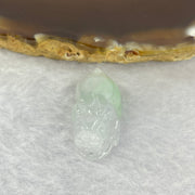 Type A Jelly Light Lavender Green Jadeite Pixiu Pendent A货浅紫绿色翡翠貔貅牌 5.74g 24.0 by 12.6 by 9.4 mm - Huangs Jadeite and Jewelry Pte Ltd