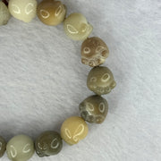 Natural Mixed Color Bodhi Beads in Paw Bracelet 16.93g 16cm 12.1mm 16 Beads - Huangs Jadeite and Jewelry Pte Ltd