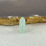 Type A ICY Sky Blue Jadeite Rabbit Mini Display 2.37g 10.0 by 7.0 by 17.3mm - Huangs Jadeite and Jewelry Pte Ltd