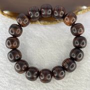 Natural Wild China Hainan Huang Hua Li Beads Bracelet 野生中国海南黄花梨手链 25.18g 14.7 mm 16 Beads - Huangs Jadeite and Jewelry Pte Ltd