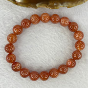 Good Grade Natural Sunstone, Heliolite and Aventurine Feldapar Beads Bracelet 天然金太阳日光石珠手链 24.41g 16cm 9.9 mm 20 Beads - Huangs Jadeite and Jewelry Pte Ltd