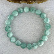 Green crystal green stone bracelet, sea grain stone for Fortune, Job Promotion
 绿色水晶绿纹石手链海纹石绿绒晶串圆珠手串补木招财职务升迁升职 28.32g 10.3 mm 20 Beads - Huangs Jadeite and Jewelry Pte Ltd