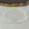 Transparent to White Quartzite Jade Bangle 天山玉手镯 Internal Diameter 57.0mm 66.19g 12.7 by 11.8mm