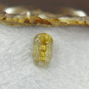 Good Grade Natural Golden Shun Fa Rutilated Quartz Pixiu Charm for Bracelet 天然金顺发水晶貔貅 1.98g 14.6 by 9.4 by 8.3mm - Huangs Jadeite and Jewelry Pte Ltd