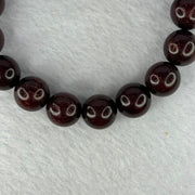 Natural Blood Zitan Beads Bracelet 天然血檀木手链 15.18g 18cm 12.3mm 17 Beads - Huangs Jadeite and Jewelry Pte Ltd